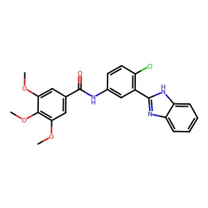 N-[3-(1H-benzimidazol-2-yl)-4-chlorophenyl]-3,4,5-triethoxybenzamide structure