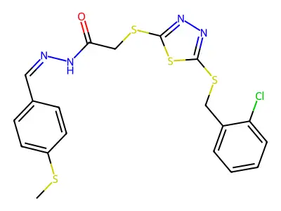 C19H17ClN4OS4 structure