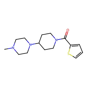1-Methyl-4-[1-(2-thienylcarbonyl)-4-piperidinyl]piperazine structure