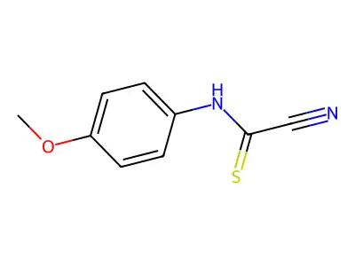 (4-Methoxyphenyl)carbamothioyl cyanide structure