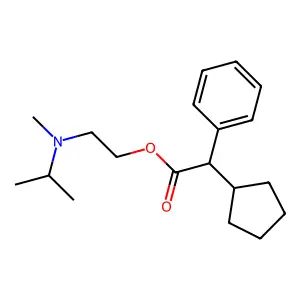 2-[Methyl(propan-2-yl)amino]ethyl 2-cyclopentyl-2-phenylacetate structure