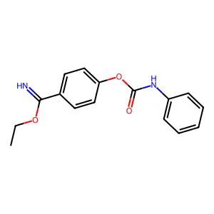 ethyl 4-(phenylcarbamoyloxy)benzenecarboximidate structure