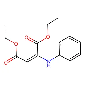 Fumaric acid, anilino-, diethyl ester structure
