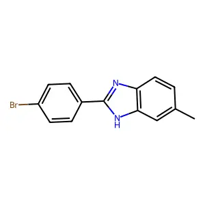 2-(4-bromophenyl)-6-methyl-1H-benzimidazole structure