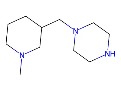 1-[(1-Methylpiperidin-3-yl)methyl]piperazine structure