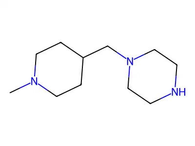 1-((1-Methyl-4-piperidinyl)methyl)piperazine structure