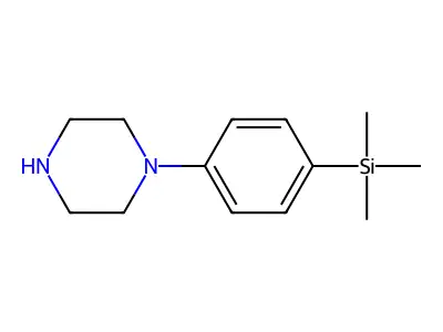 1-(4-Trimethylsilylphenyl)piperazine structure