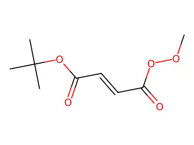 Tert-butyl 4-methylperoxy-4-oxobut-2-enoate structure