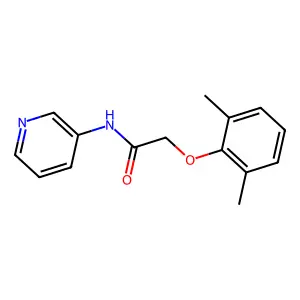 2-(2,6-dimethylphenoxy)-N-pyridin-3-ylacetamide structure