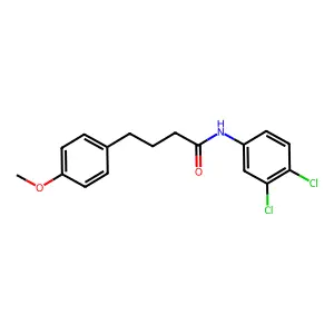 N-(3,4-dichlorophenyl)-4-(4-methoxyphenyl)butanamide structure