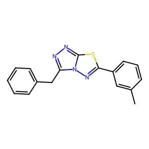 3-Benzyl-6-(3-methylphenyl)[1,2,4]triazolo[3,4-b][1,3,4]thiadiazole structure