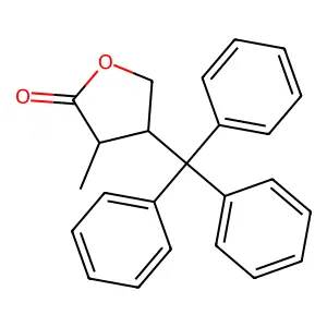 3-Methyl-4-(triphenylmethyl)oxolan-2-one structure