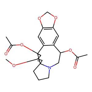 Cephalotaxine, 11-(acetyloxy)-, acetate (ester), (11alpha)- structure