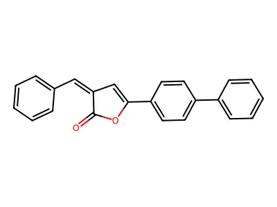 3-Benzylidene-5-(4-phenylphenyl)furan-2-one structure