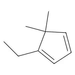 1-Ethyl-5,5-dimethylcyclopenta-1,3-diene structure
