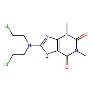 9H-Imidazo(1,2-a)benzimidazole, 9-((3-dimethylamino)propyl)-2-(p-chlorophenyl)-, dihydrochloride structure