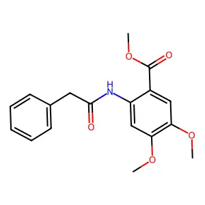 Methyl 4,5-dimethoxy-2-[(2-phenylacetyl)amino]benzoate structure