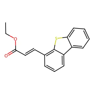 (E)-ethyl 3-(dibenzo[b,d]thiophen-4-yl)acrylate structure