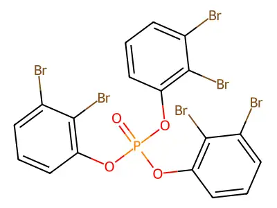 Tris(dibromophenyl) phosphate structure