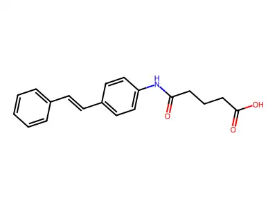 4-(4-Styrylphenylcarbamoyl)butyric acid structure