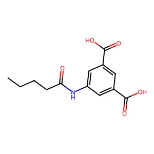 5-(Pentanoylamino)benzene-1,3-dicarboxylic acid structure