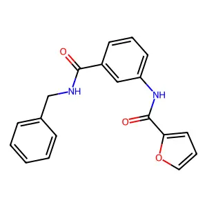 N-[3-(benzylcarbamoyl)phenyl]furan-2-carboxamide structure