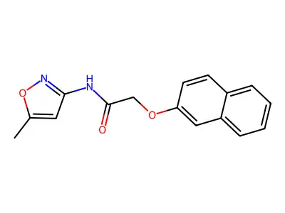 N-(5-Methyl-isoxazol-3-yl)-2-(naphthalen-2-yloxy)-acetamide structure