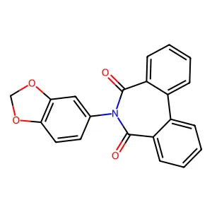 6-(1,3-Benzodioxol-5-yl)benzo[d][2]benzazepine-5,7-dione structure