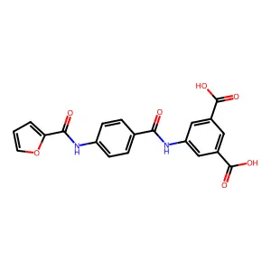 5-{[4-(2-Furoylamino)benzoyl]amino}isophthalic acid structure