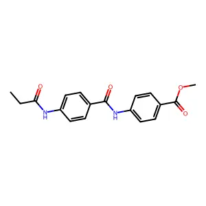 Methyl 4-({[4-(propanoylamino)phenyl]carbonyl}amino)benzoate structure