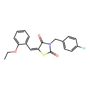 5-(2-Ethoxybenzylidene)-3-(4-fluorobenzyl)-1,3-thiazolidine-2,4-dione structure