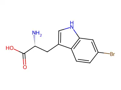 6-Bromo-DL-tryptophan structure