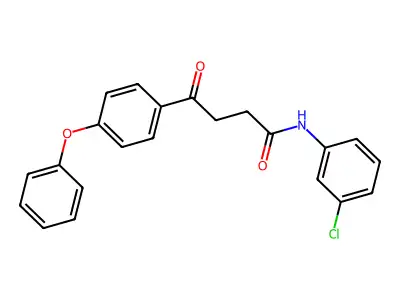 N-(3-chlorophenyl)-4-oxo-4-(4-phenoxyphenyl)butanamide structure