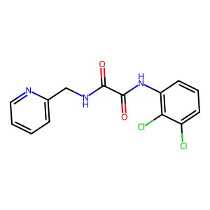 N'-(2,3-dichlorophenyl)-N-(pyridin-2-ylmethyl)oxamide structure