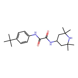 N~1~-(4-tert-butylphenyl)-N~2~-(2,2,6,6-tetramethyl-4-piperidinyl)ethanediamide structure