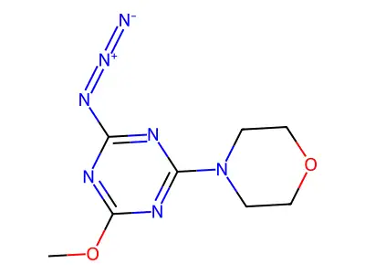 1,3,5-Triazine, 2-azido-4-methoxy-6-(4-morpholinyl)- structure