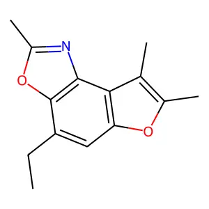 4-Ethyl-2,7,8-trimethylfuro[3,2-e][1,3]benzoxazole structure