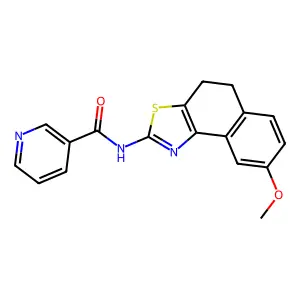 N-(8-methoxy-4,5-dihydrobenzo[e][1,3]benzothiazol-2-yl)pyridine-3-carboxamide structure