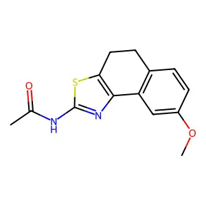 N-(8-methoxy-4,5-dihydrobenzo[e][1,3]benzothiazol-2-yl)acetamide structure
