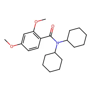 N,N-dicyclohexyl-2,4-dimethoxybenzamide structure