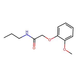 2-(2-methoxyphenoxy)-N-propylacetamide structure