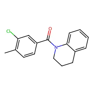 (3-chloro-4-methylphenyl)(3,4-dihydroquinolin-1(2H)-yl)methanone structure