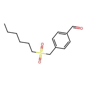 4-[(Hexylsulfonyl)methyl]benzaldehyde structure