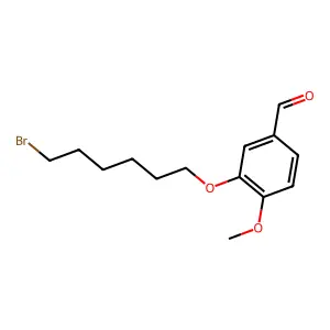 3-[(6-Bromohexyl)oxy]-4-methoxybenzaldehyde structure