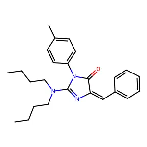 5-benzylidene-2-(dibutylamino)-3-(4-methylphenyl)-3,5-dihydro-4H-imidazol-4-one structure