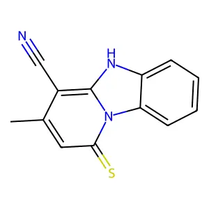 3-Methyl-1-sulfanylpyrido[1,2-a]benzimidazole-4-carbonitrile structure