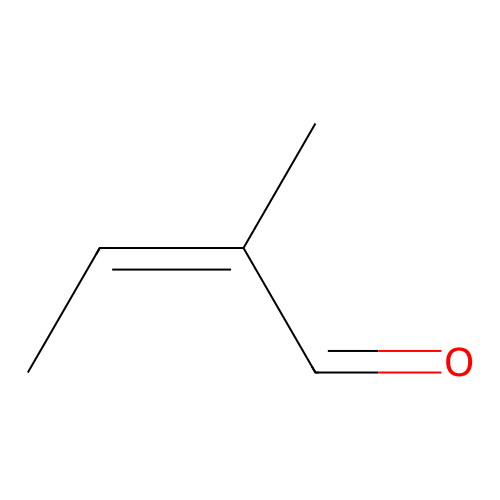 Tiglic aldehyde structure