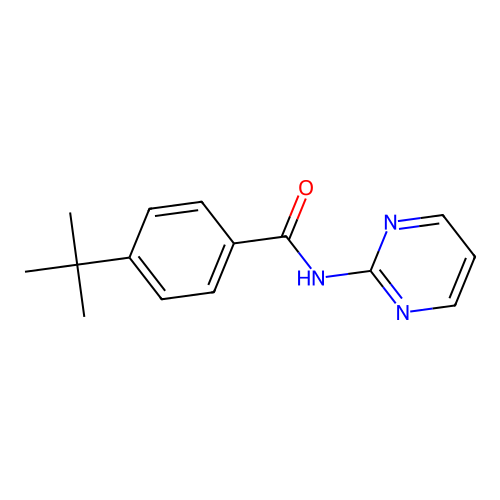 4-tert-butyl-N-pyrimidin-2-ylbenzamide structure