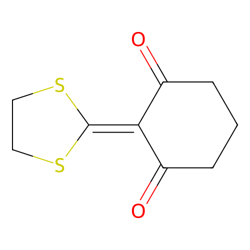 2-(1,3-Dithiolan-2-ylidene)-1,3-cyclohexanedione structure