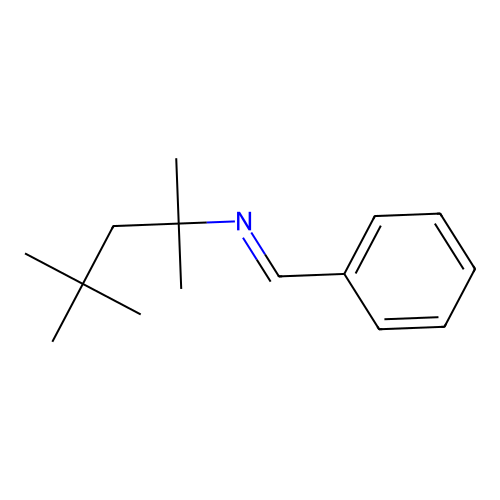 1-phenyl-N-(2,4,4-trimethylpentan-2-yl)methanimine structure